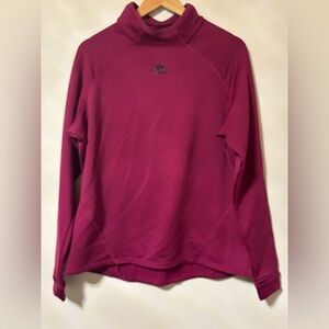 ADIDAS- Purple pullover sweater-Mock neck